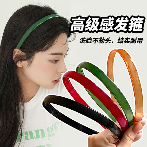 简约加宽纯色发箍头饰