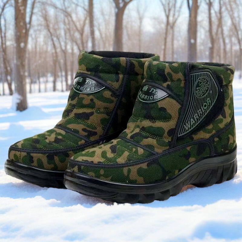 回力男款加绒保暖棉鞋防滑雪地靴
