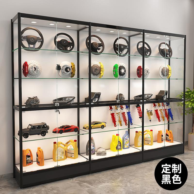 汽车音响导航展示柜油漆汽车模型香水展架饰品电脑精品玻璃柜货架