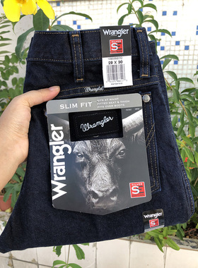 现货14.75oz美国正品wrangler威格高腰修身牛仔裤纯棉无弹933sedd