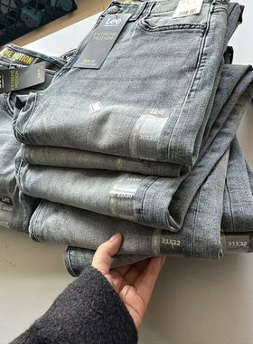 瑕疵特价lee美国正品高弹力修身直筒牛仔裤男士中低腰201-5443