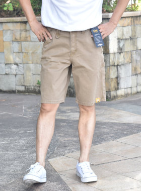 现货美国正品lee workwear 中腰宽松男士工装短裤微弹11233-1036