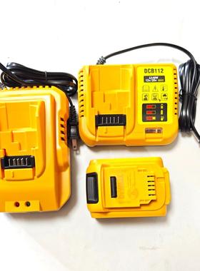 适用DEWALT得伟18V20V锂电池电动扳手电钻起子DCB112充电器14.4V