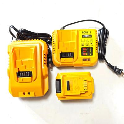 适用DEWALT得伟18V20V锂电池电动扳手电钻起子DCB112充电器14.4V
