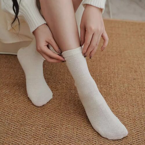 100%真丝女短袜女纯色抗菌