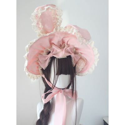 lolita兔耳波奈特棉布