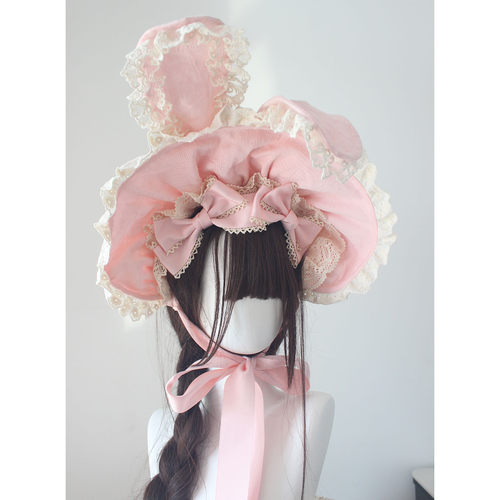 lolita兔耳波奈特棉布