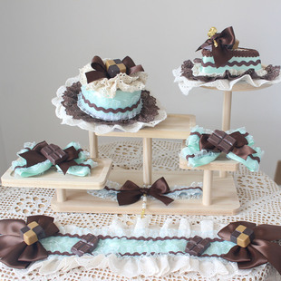 原创手作薄巧lolita小物蛋糕小礼帽薄荷巧克力发带洛丽塔发饰对夹