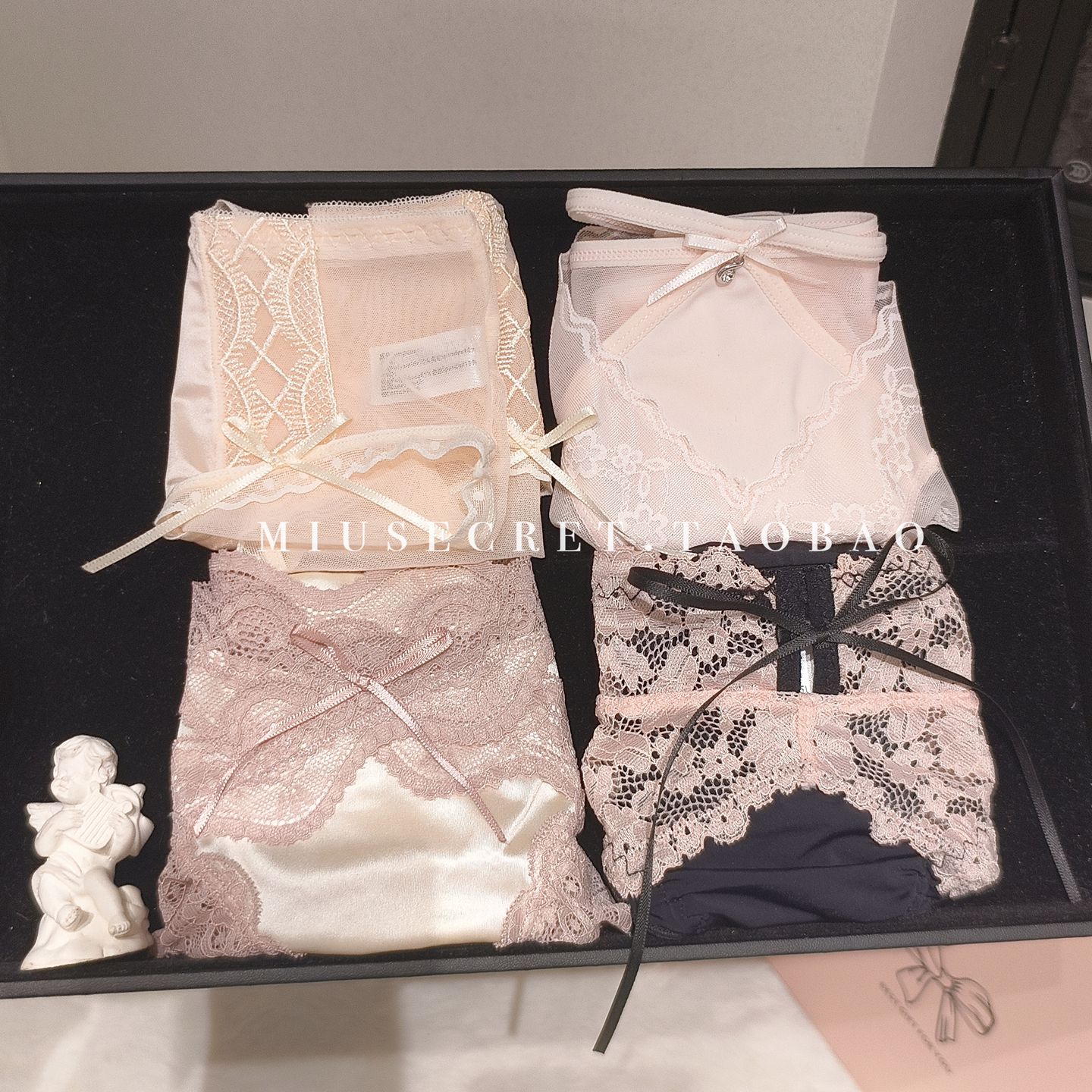 【洛璃美人】蕾丝内裤女2025新款性感法式蝴蝶结纯欲纯棉套装礼盒