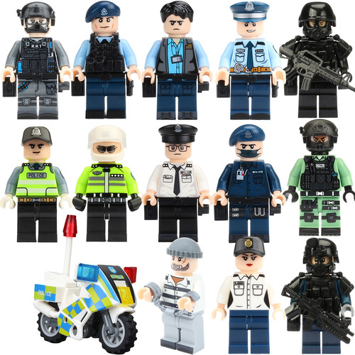 香港警察警务处军事人仔拼装玩具