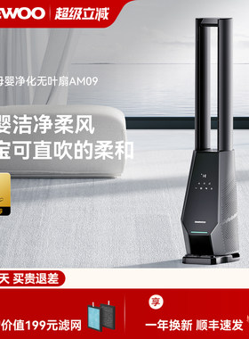 大宇无叶风扇家用低噪净化过滤