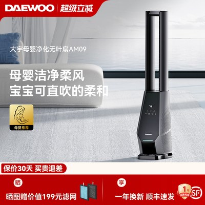 大宇无叶风扇家用低噪净化过滤