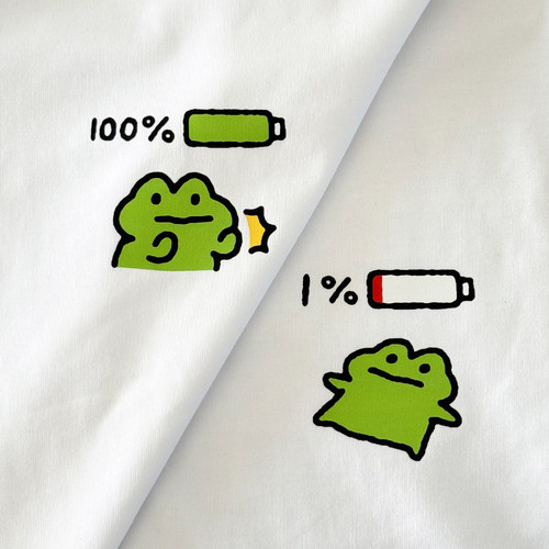 上班1%→下班100%250克纯棉T恤
