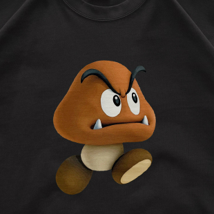 长袖 在宇间工作室 T恤｜受死吧马里奥｜280g重磅