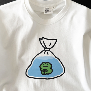长袖 在宇间工作室 T恤｜把小青蛙打包带回家｜280g重磅