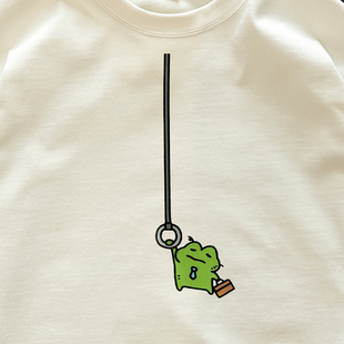 在宇间工作室 一天｜280g重磅 长袖 T恤｜今天也是被生活吊打