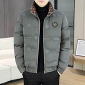 立领棉衣外套冬季 个性 2025新款 冬装 棉服潮 加厚痞帅防寒服短款 男士