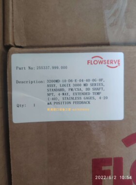 福斯FLOWSERVE 420-40-W1D-10定位器 3200MD-10-D6-E-04-40-0G-0F