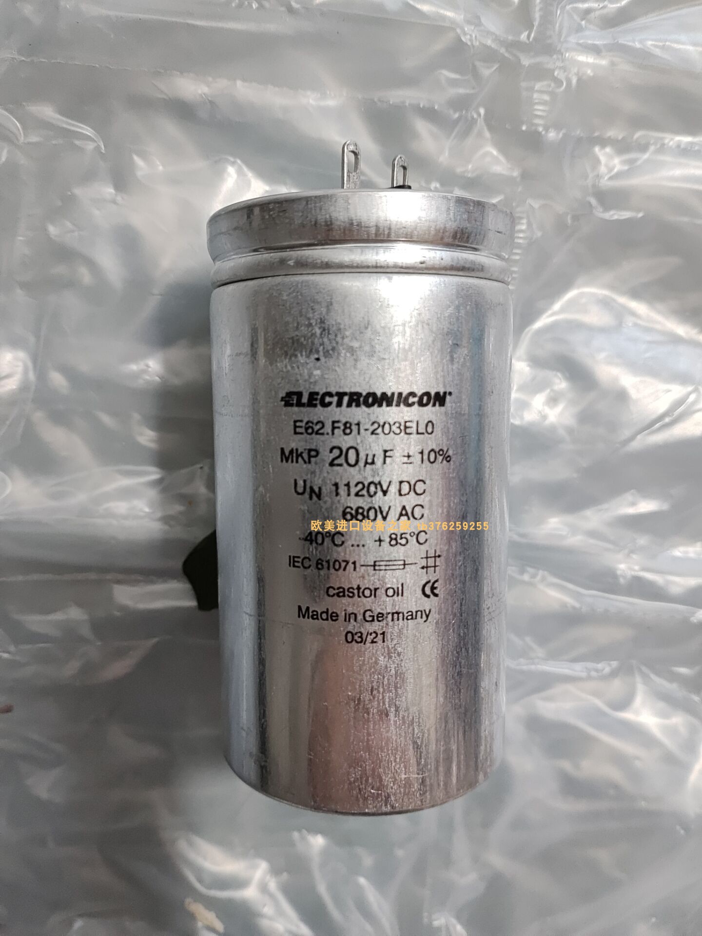 Electronicon电容E62.F81-203EL0