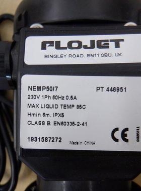 FLOJET G575205A隔膜泵NEMP50/7，GP50/7 PT496976磁力泵