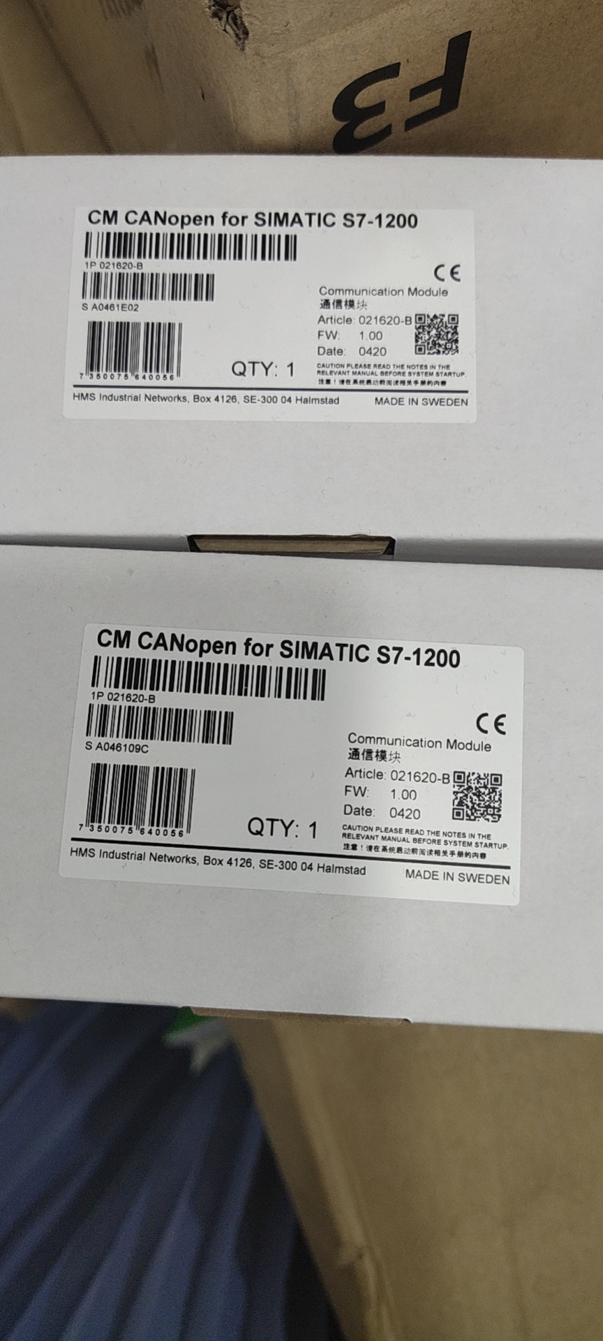 HMS 021620-B CANopen模块现货库存SIKA VK320MOKELIT03流量计