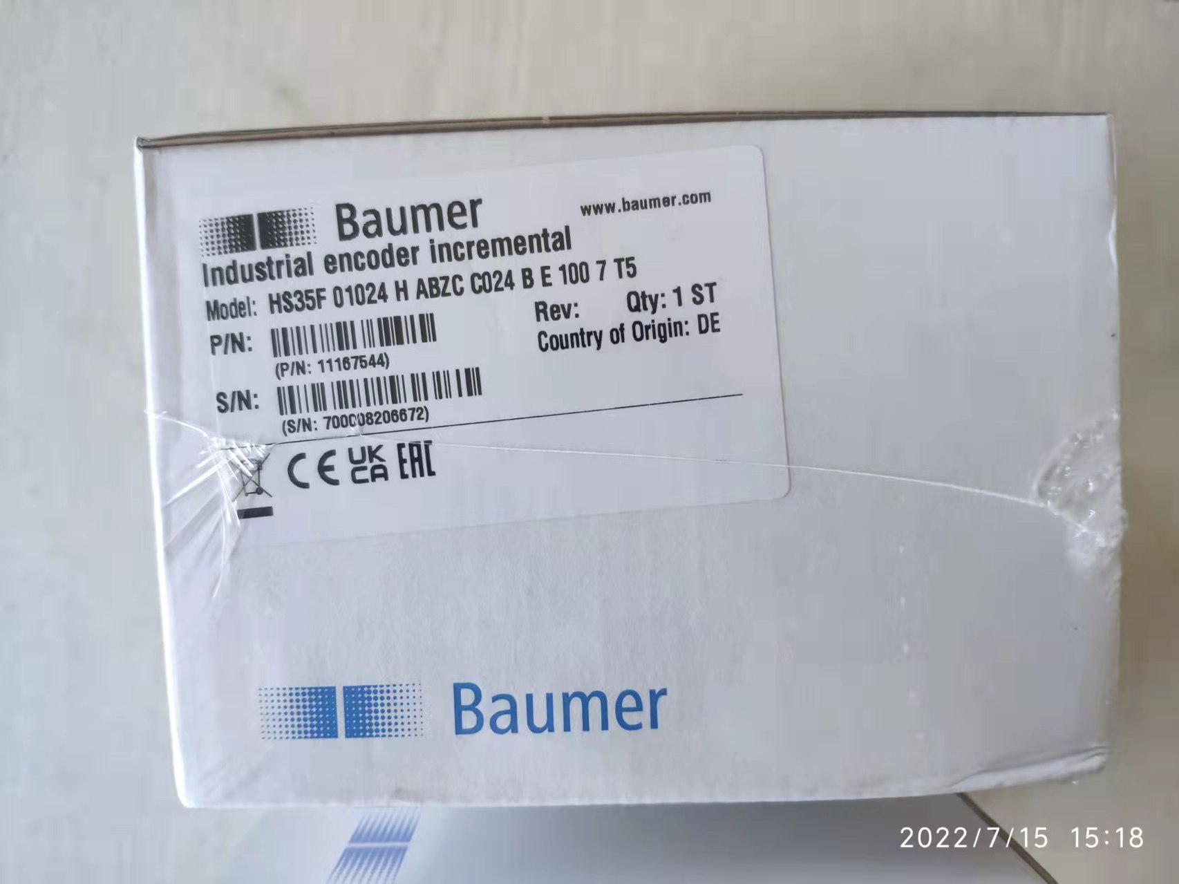 baumer堡盟HS35F01024H编码器