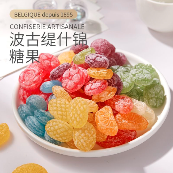 比利时进口波古缇水果硬糖60g*3