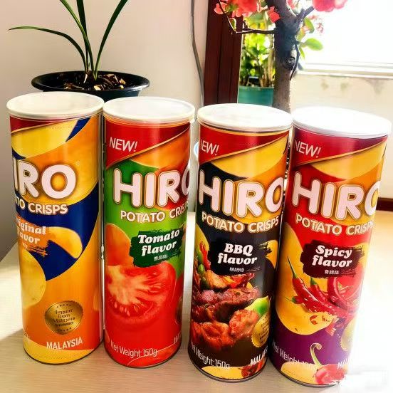 马来西亚进口HIRO薯片150g/桶