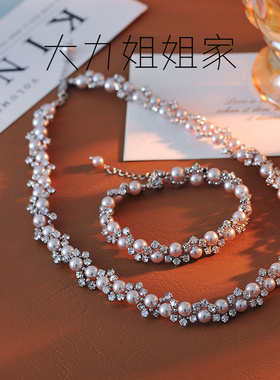 星辰高定施家珍珠项链女高奢