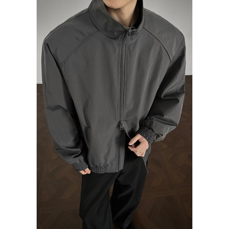 OCW潮牌 美式立领飞行员夹克男2026春季新款拼接宽松外穿拉链外套