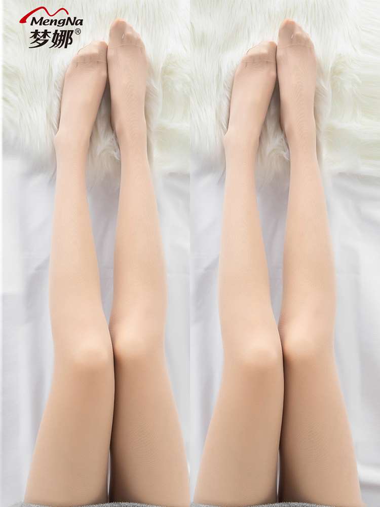 梦娜丝袜女薄款防勾丝夏季肉色光腿神器连裤袜春秋大码不掉档超薄