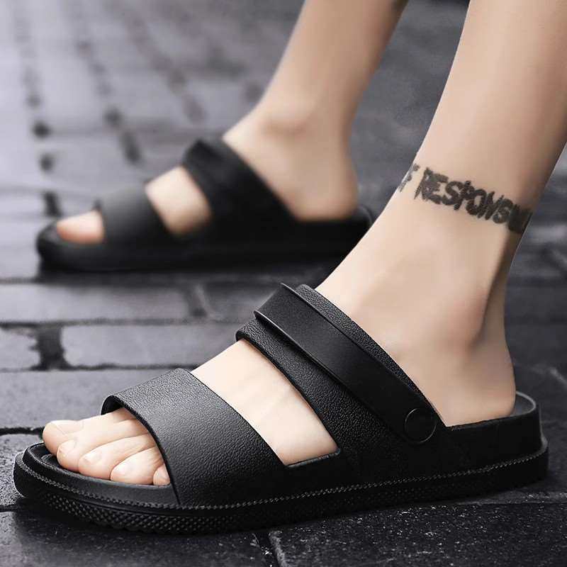 拖鞋男款夏季外穿防臭两用一字凉拖户外运动防滑耐磨开车罗马凉鞋