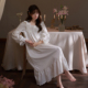 睡衣 白月光甜美白色宫廷公主风长款 思莉太太初恋睡裙女款 纯棉长袖