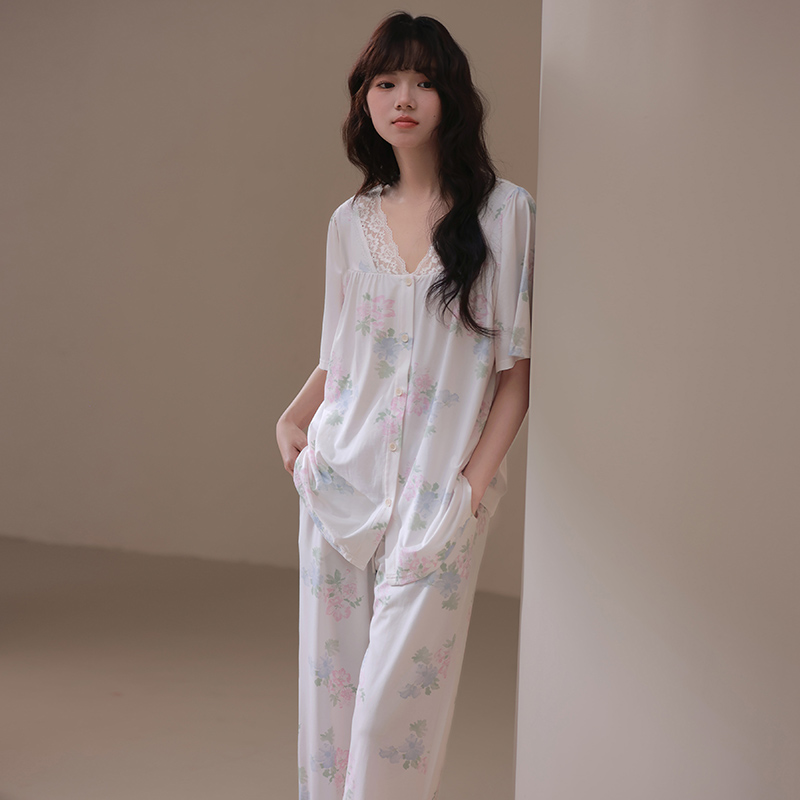 思莉太太莫代尔棉气质优雅家居服