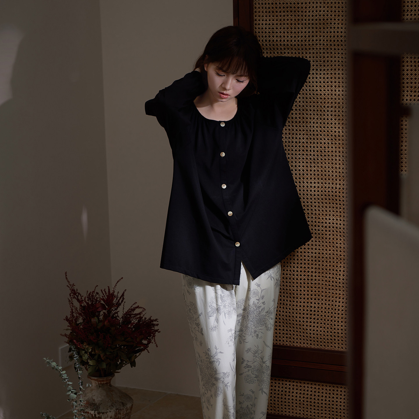 思莉太太莫代尔睡衣女款长袖2026新款今年流行国风漂亮出门家居服