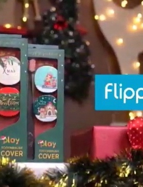 圣诞主题牙刷置物架情侣生日旅行便携flipper原装免打孔吸盘送礼