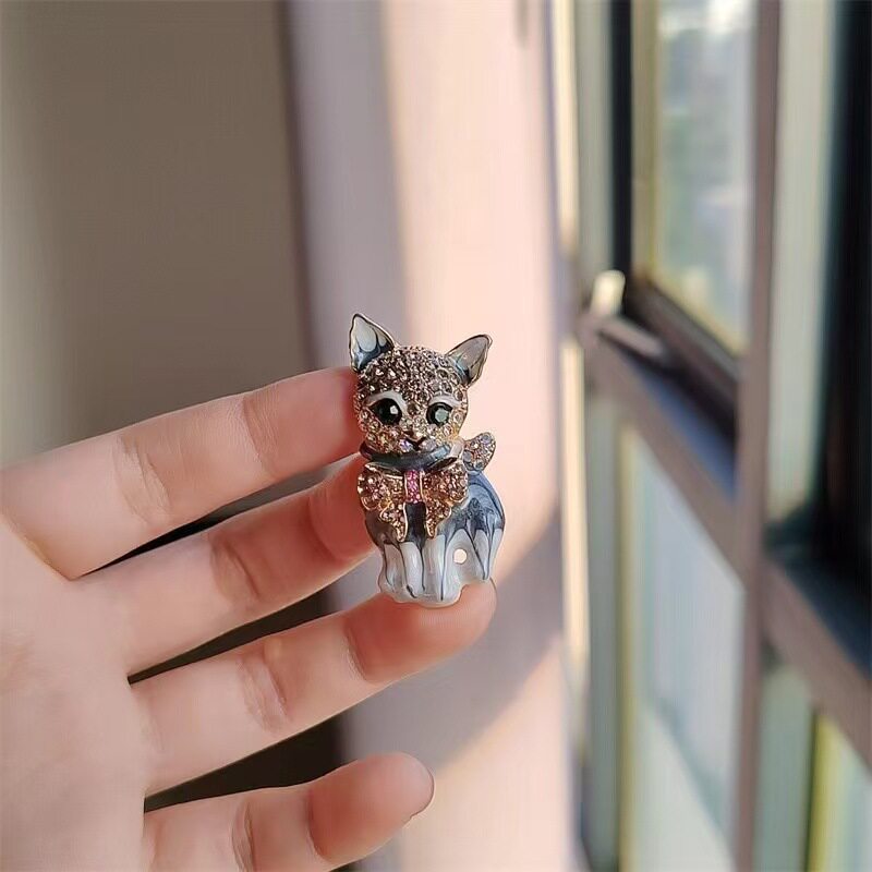 卡通小猫咪胸针女别针西装胸花针