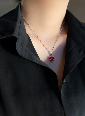 钛钢小动物现货日韩风狐狸吊坠