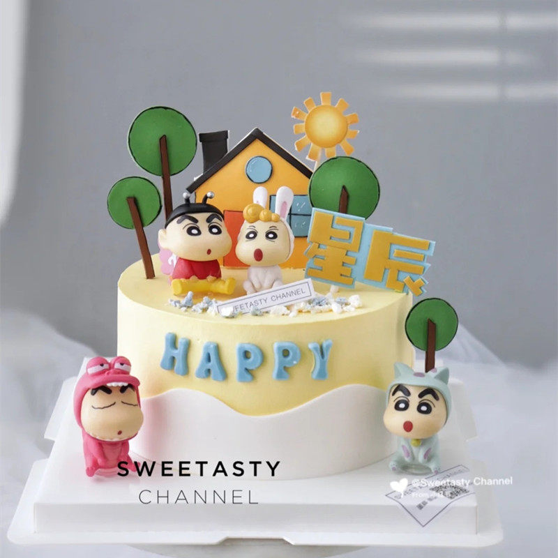 卡通蜡笔小新蛋糕装饰摆件小新小白男孩儿童生日烘焙装扮插件套装,节庆用品/礼品,蛋糕/烘焙装饰用品,淘宝优惠券,粉丝福利购,淘宝优惠卷