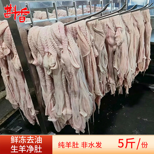 新鲜商用羊净肚5-20斤冷冻生羊肚纯羊肚羊杂全羊肚生鲜冷冻食材