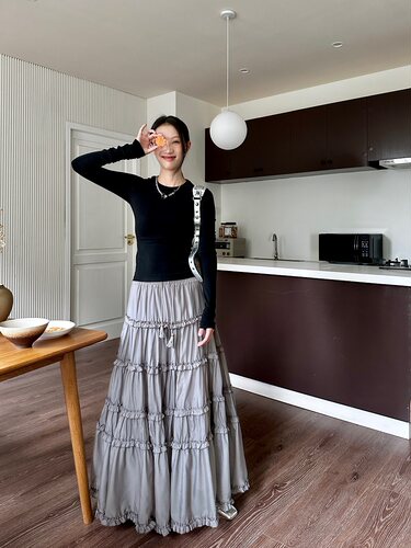 网纱仙女长裙伞裙半身裙