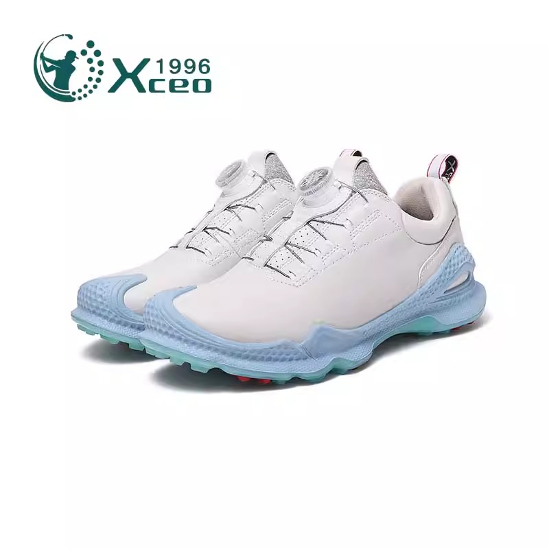 高尔夫鞋夏女真皮减震增高透气