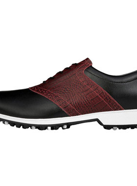 PGA高尔夫鞋 男 真皮鞋子 鳄鱼纹牛皮 防水超纤 职业球鞋301005