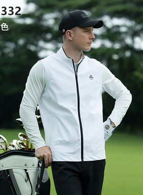 PGA高尔夫服装男士马甲秋冬外套高弹面料比赛同款球服立领101332
