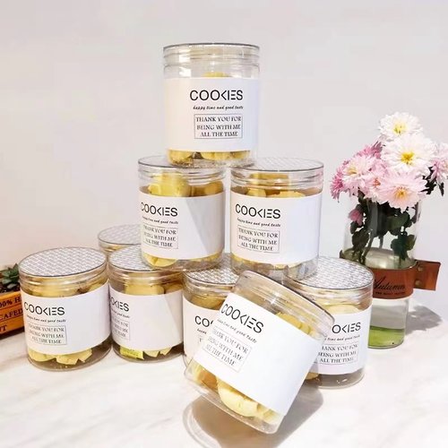 透明曲奇饼干打包罐塑料瓶打包桶