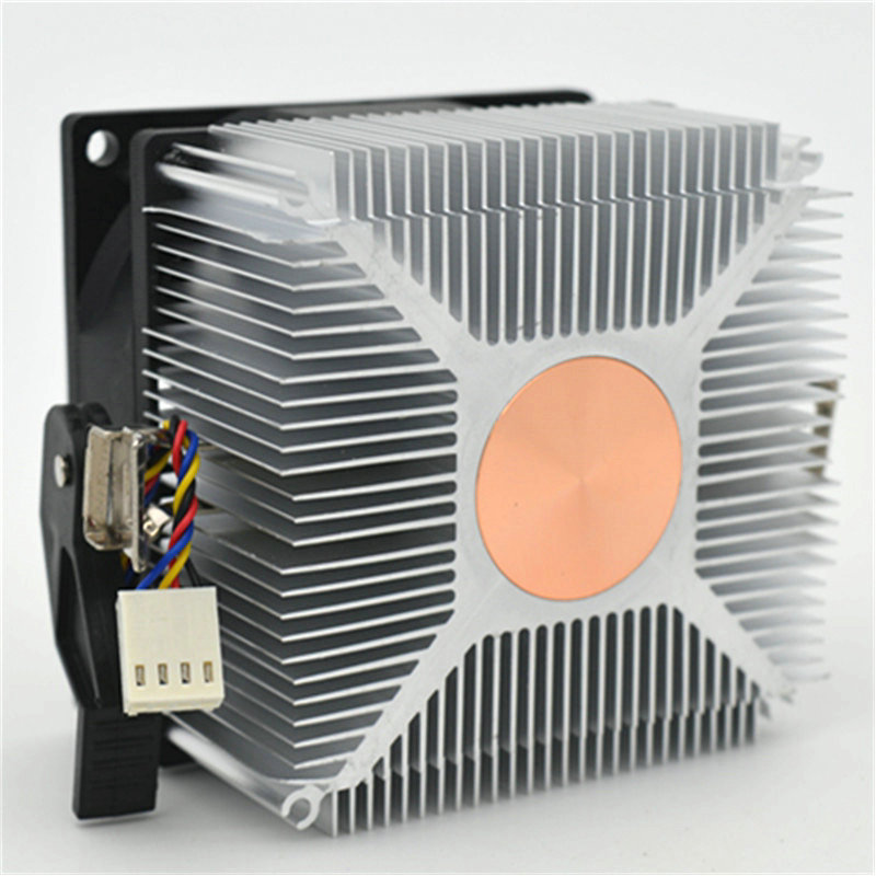 AVC铜芯静音 cpu散热器 am2 AM3 fm2 amd CPU风扇 4针线温控 调速