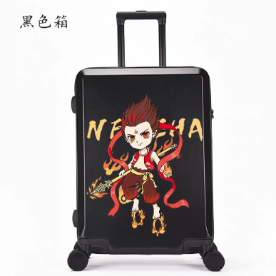 朵啦麦吉儿童行李箱动漫哪吒可爱奶龙儿童拉杆箱男孩万向轮18寸卡