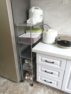 厨房收纳架宽20 30cm夹缝置物架小窄缝隙整理架锅架菜架子落地