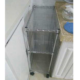 厨房缝隙置物架宽20 30cm夹缝收纳架高70窄缝橱柜边台面小架子