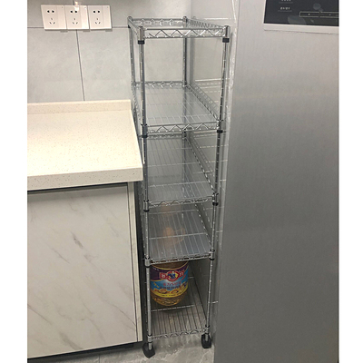 夹缝架带轮子可移动层距自由调节